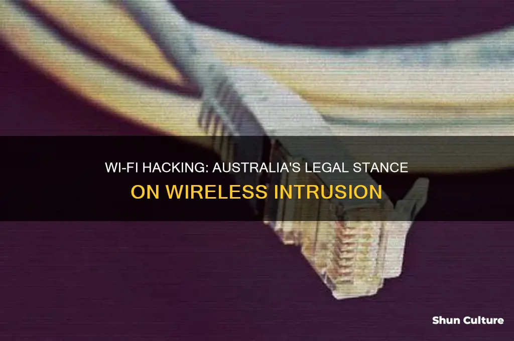 is it illegal to hack wifi in australia