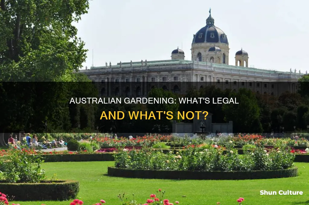 is it illegal to have a garden in australia