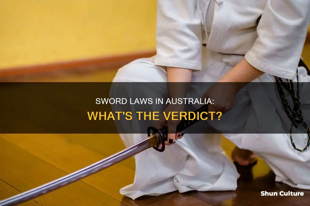 is it illegal to have a sword in australia
