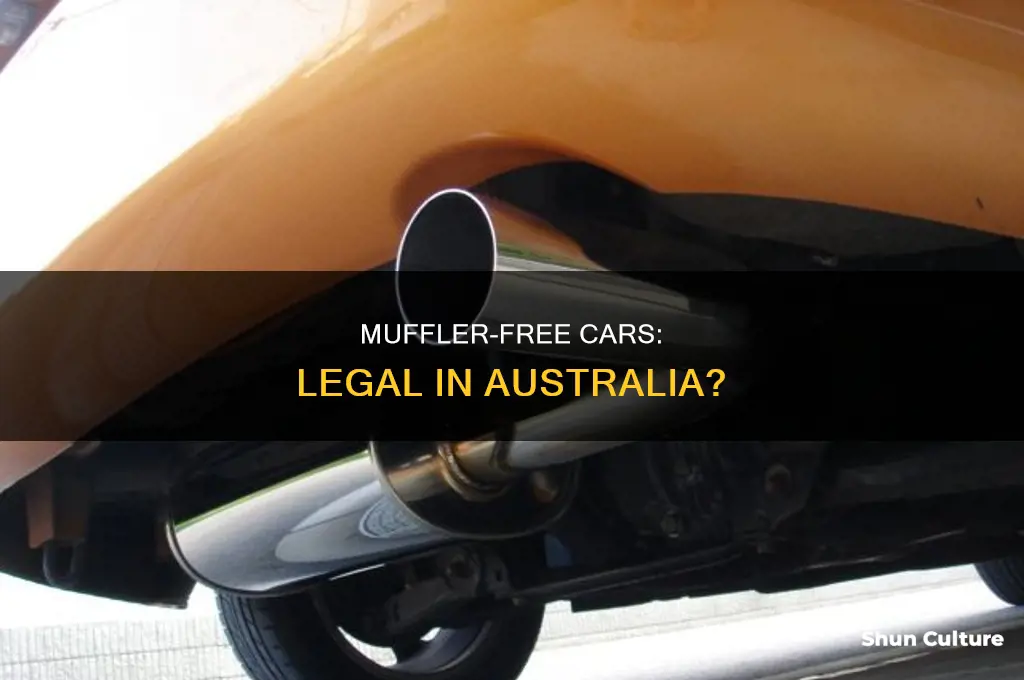 is it illegal to have no muffler in australia