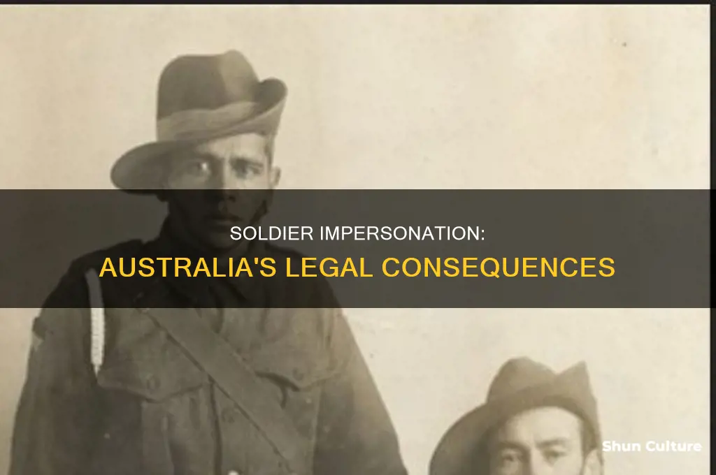 is it illegal to impersonate a soldier in australia