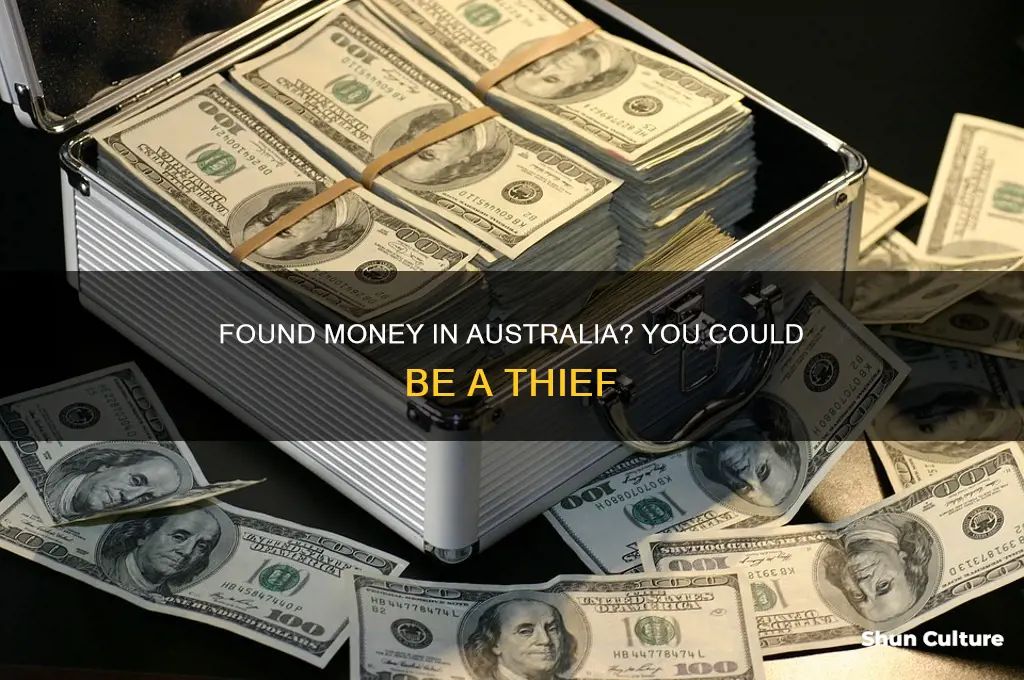 is it illegal to keep money you find australia
