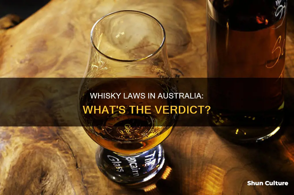 is it illegal to make whisky in australia