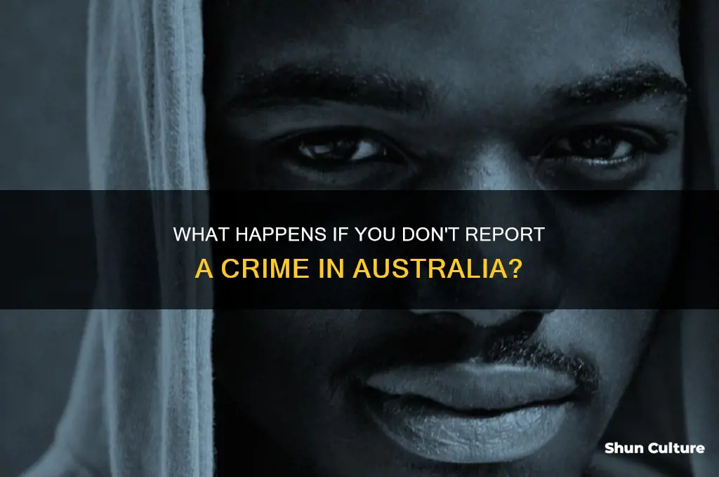 is it illegal to not report a crime australia