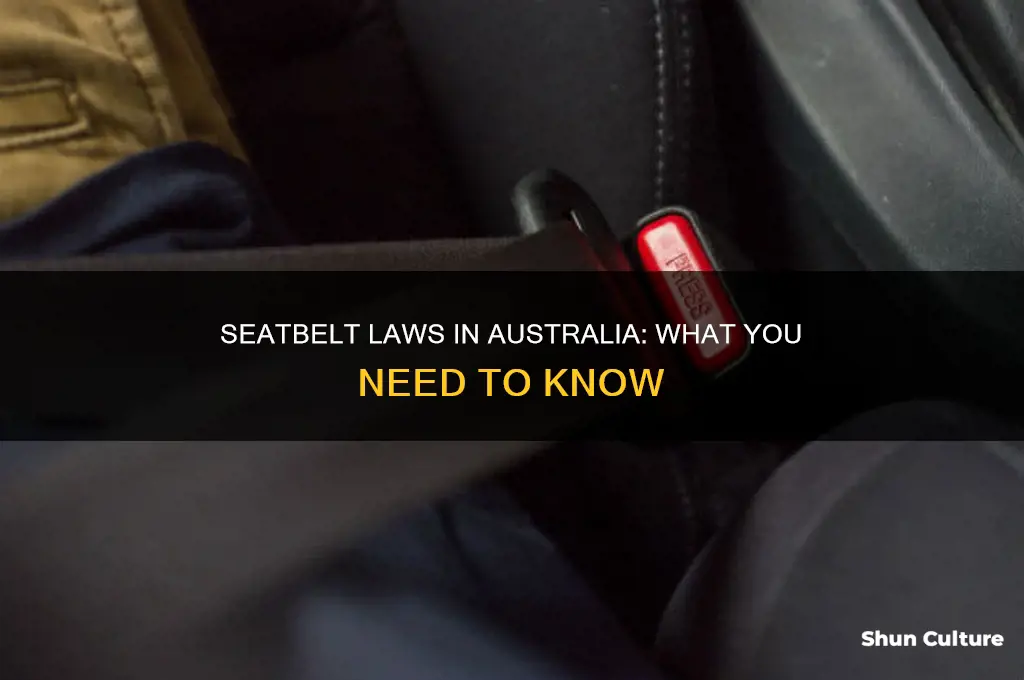 is it illegal to not wear a seatbelt in australia