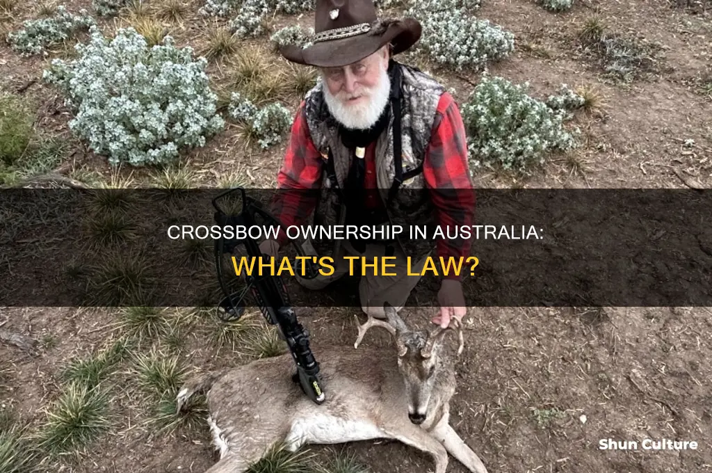 is it illegal to own a crossbow in australia