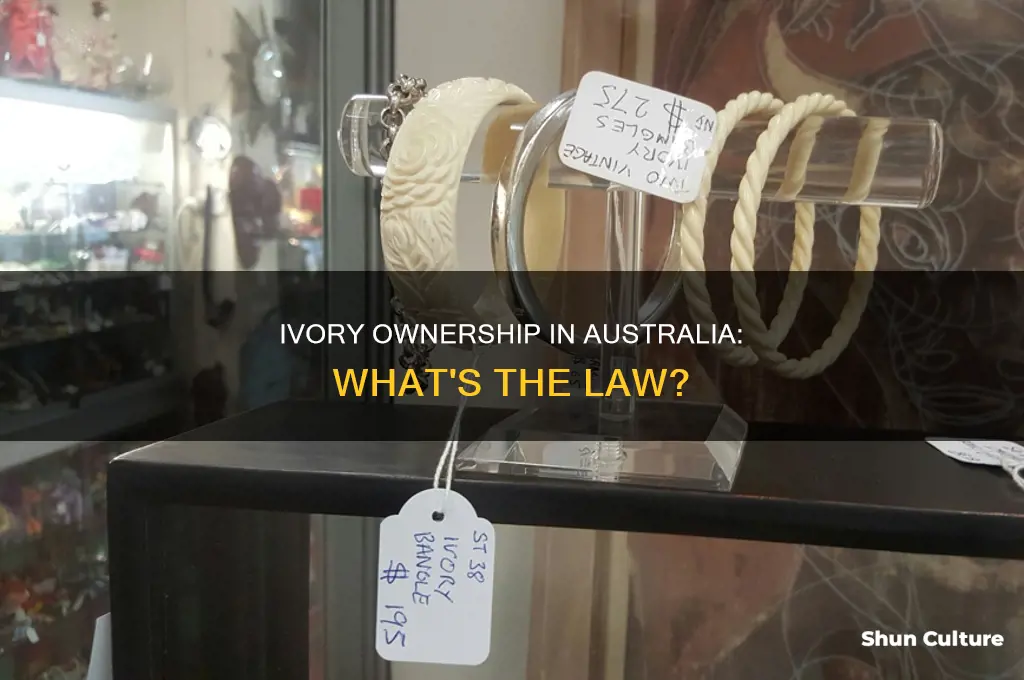 is it illegal to own ivory in australia