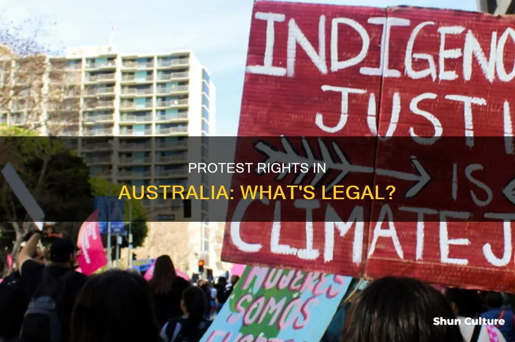 is it illegal to protest in australia