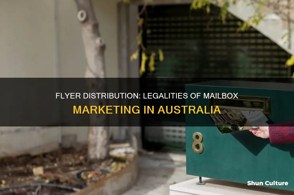 is it illegal to put flyers in mailboxes in australia