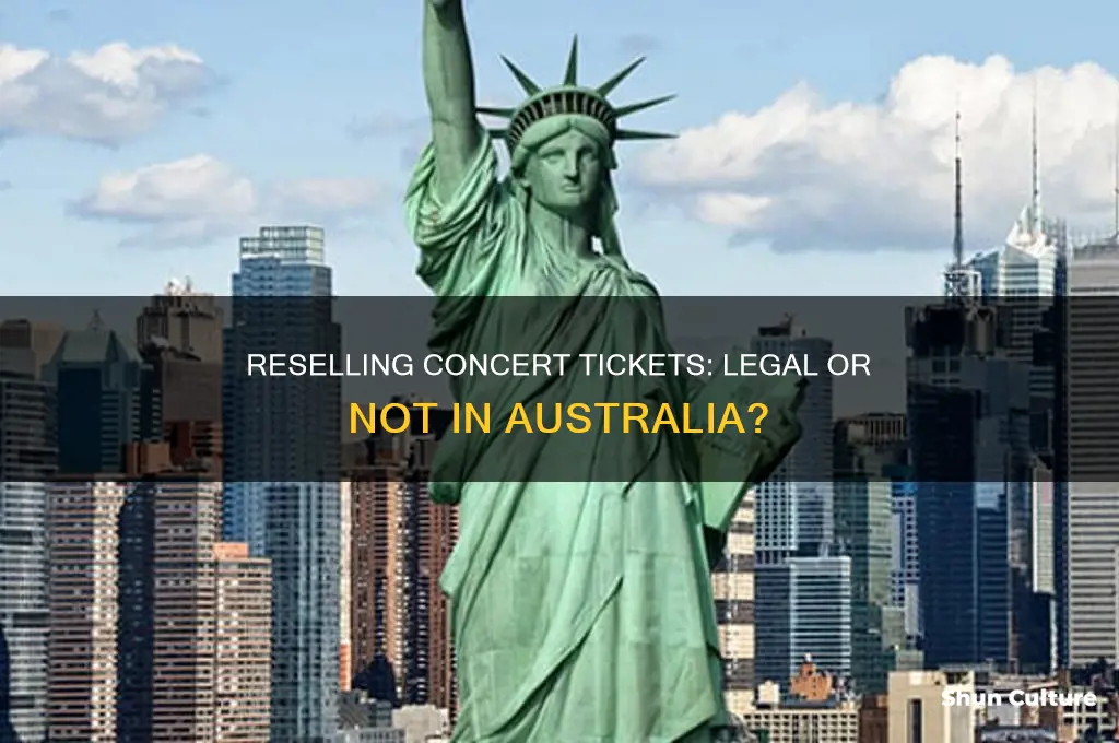 is it illegal to resell concert tickets australia