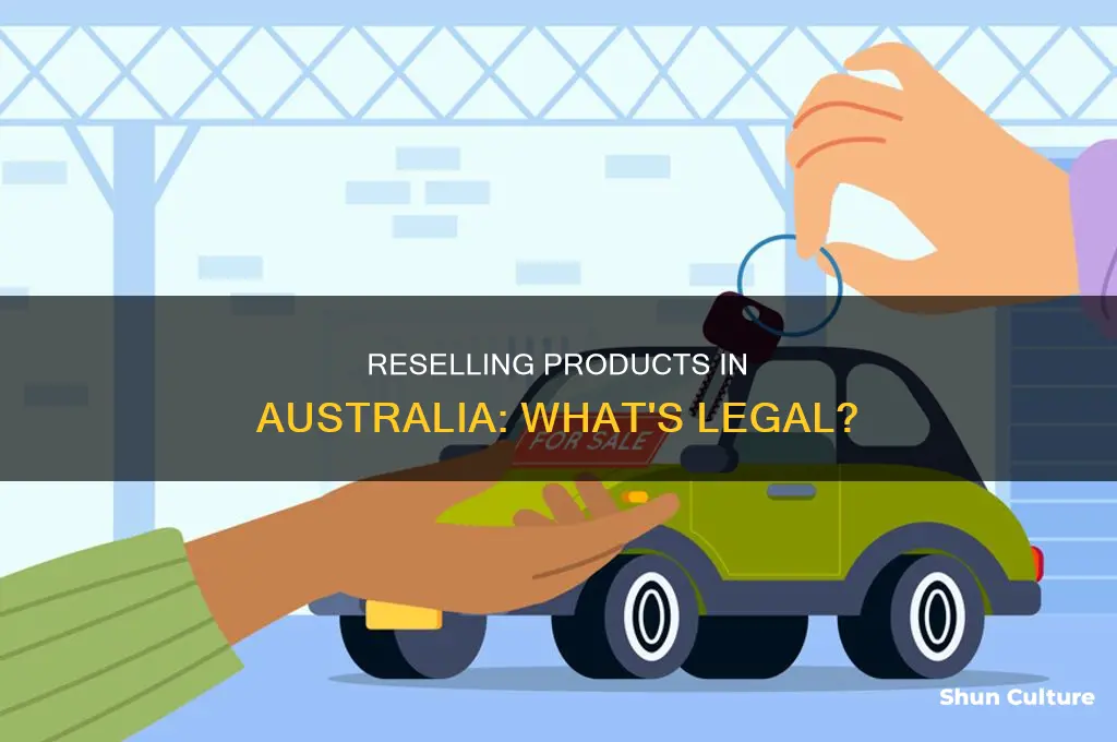 is it illegal to resell products australia