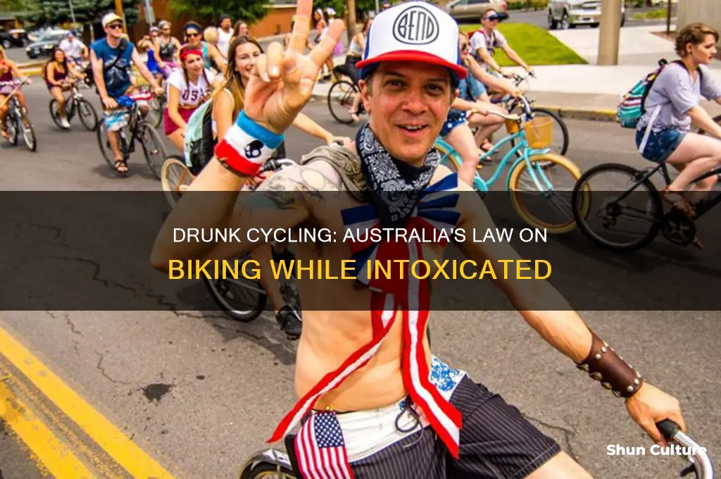 is it illegal to ride a bike drunk australia