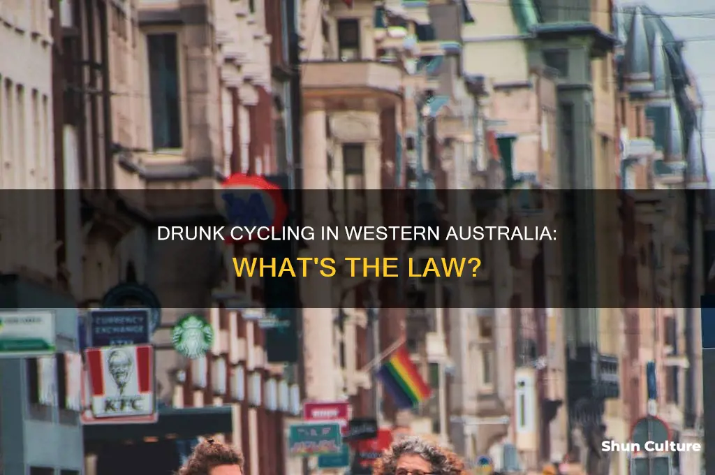 is it illegal to ride a bike drunk western australia