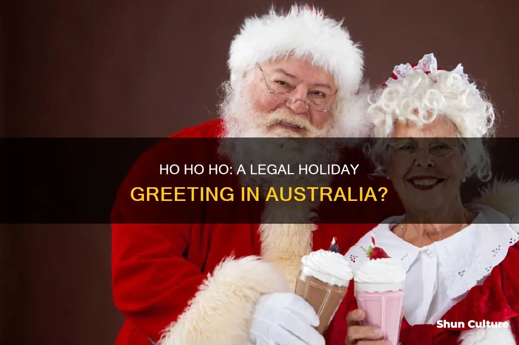 is it illegal to say ho ho ho in australia