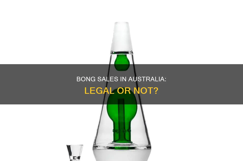 is it illegal to sell bongs in australia