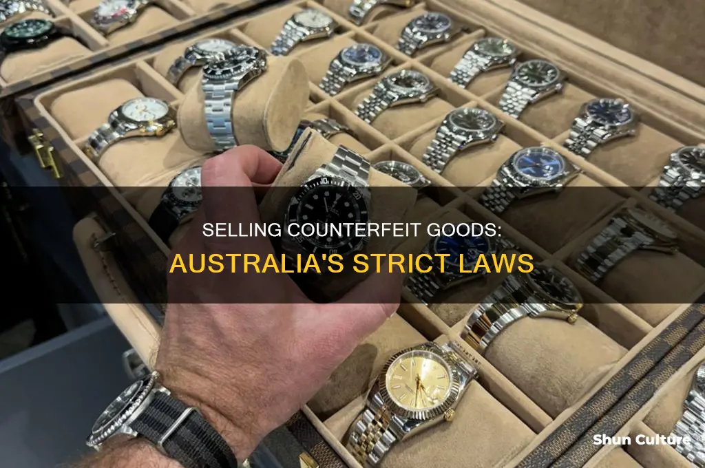 is it illegal to sell fake items in australia