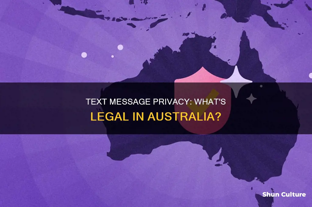 is it illegal to share private text messages australia