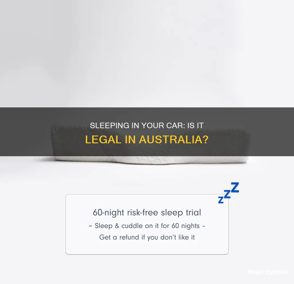 is it illegal to sleep in a car australia