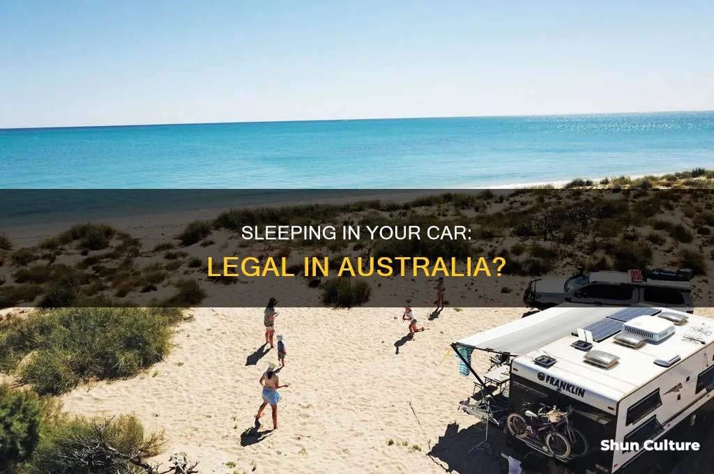 is it illegal to sleep in a car overnight australia