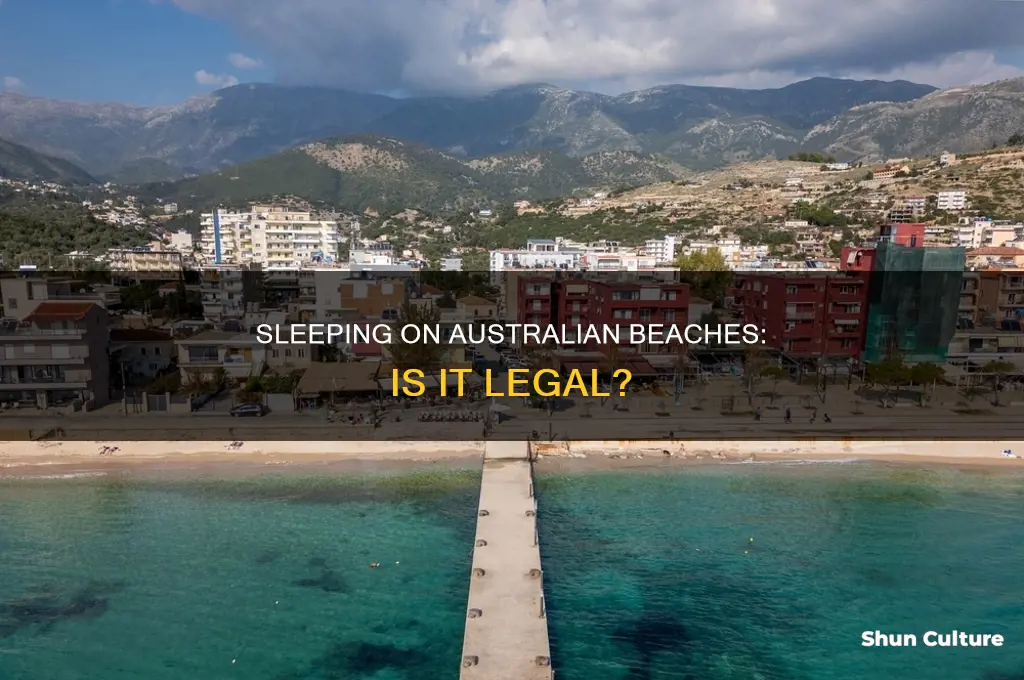 is it illegal to sleep on the beach in australia