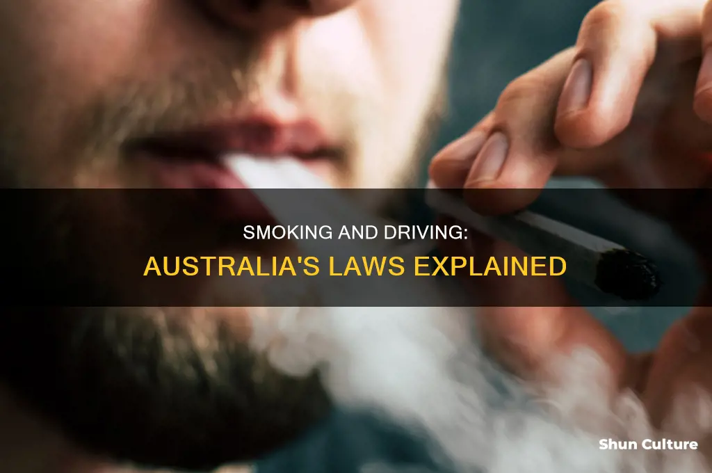is it illegal to smoke and drive in australia