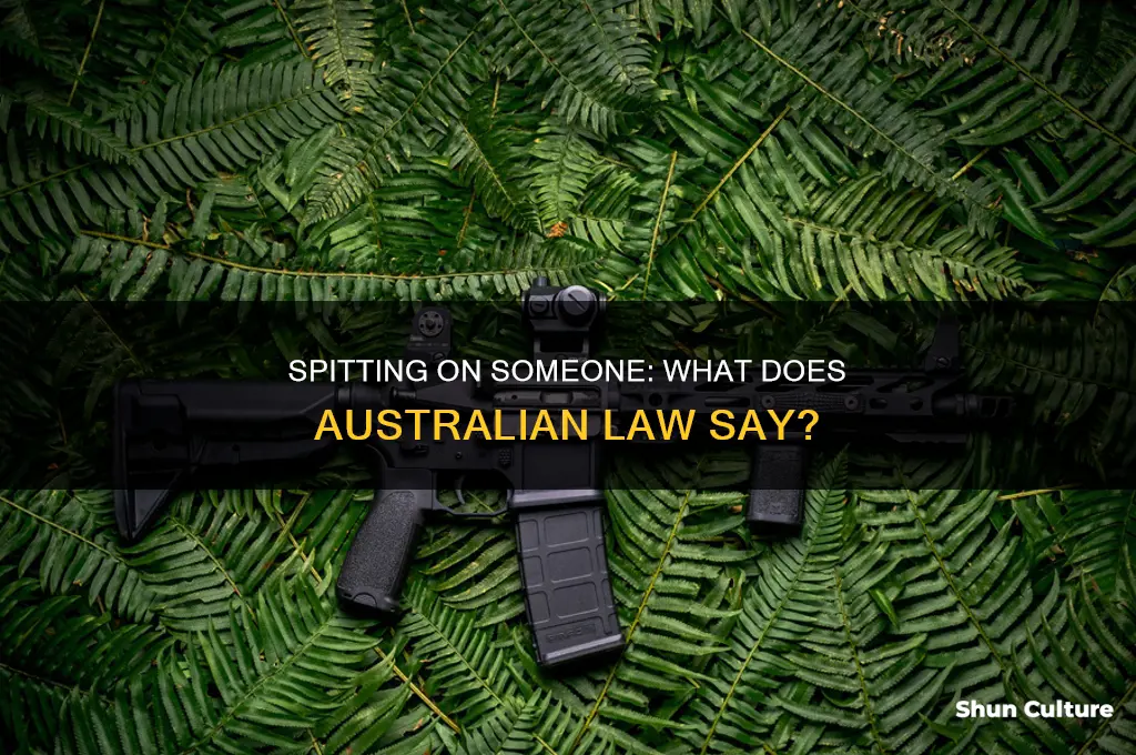 is it illegal to spit on someone in australia