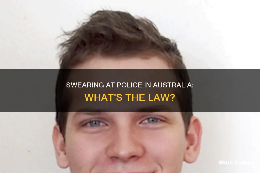 is it illegal to swear at a cop in australia