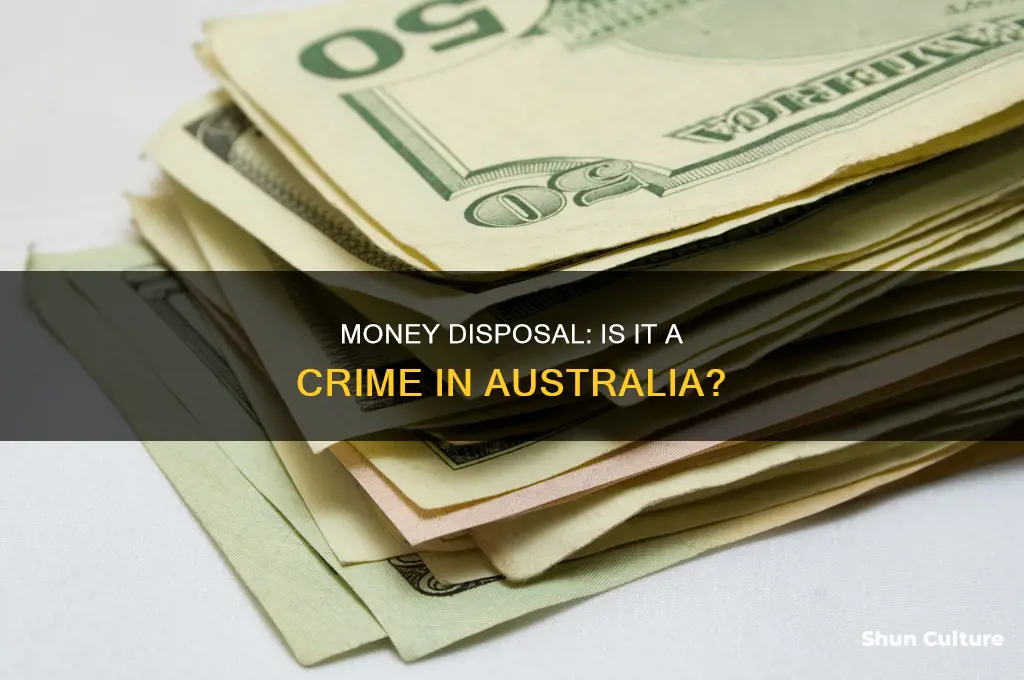 is it illegal to throw away money australia