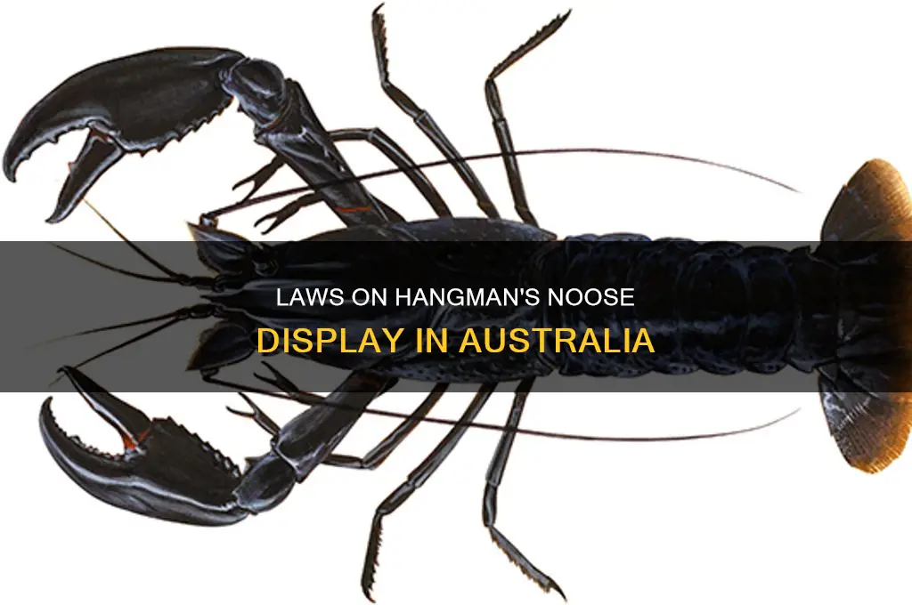 is it illegal to tie a hangmans noose in australia