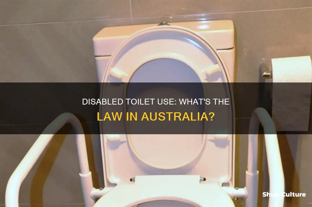 is it illegal to use a disabled toilet in australia