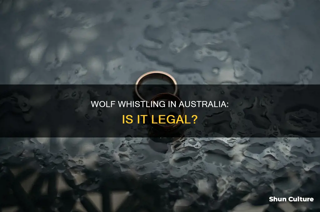 is it illegal to wolf whistle in australia