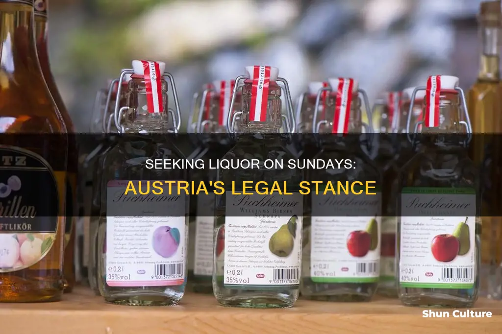 is it legal to seek liquor sundays in austria