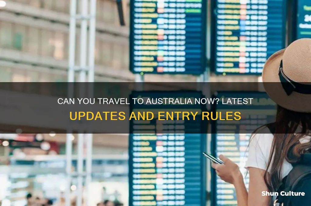is it possible to go to australia now