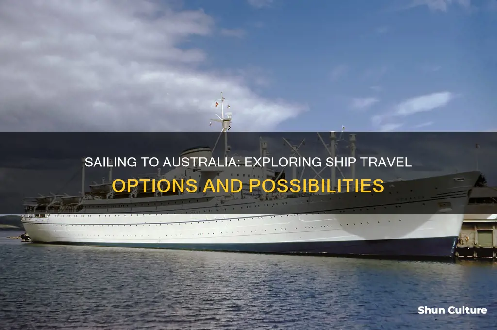 is it possible to go to australia via ship