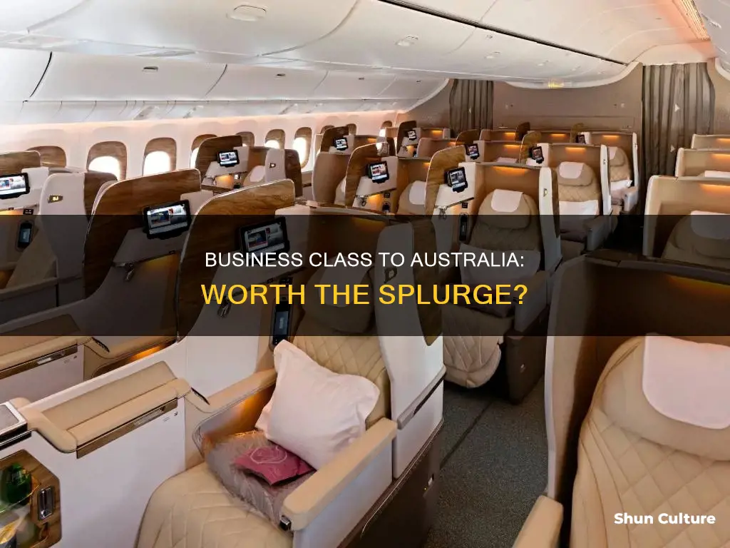is it worth flying business class to australia