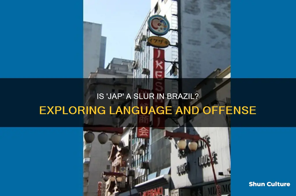 is jap a slur in brazil