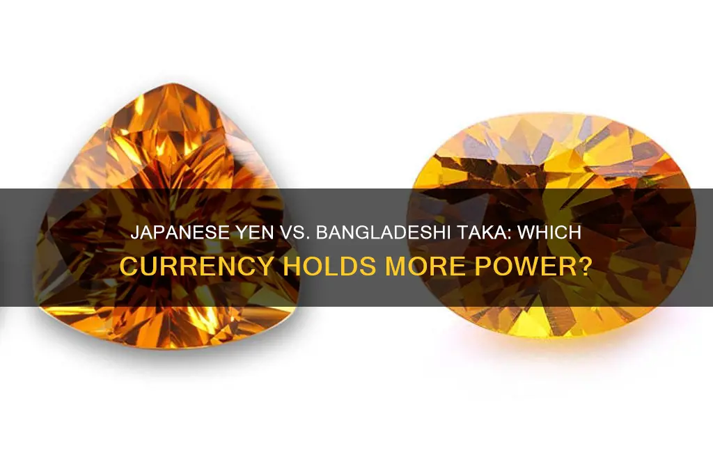 is japanese currancy stronger then bangladesh