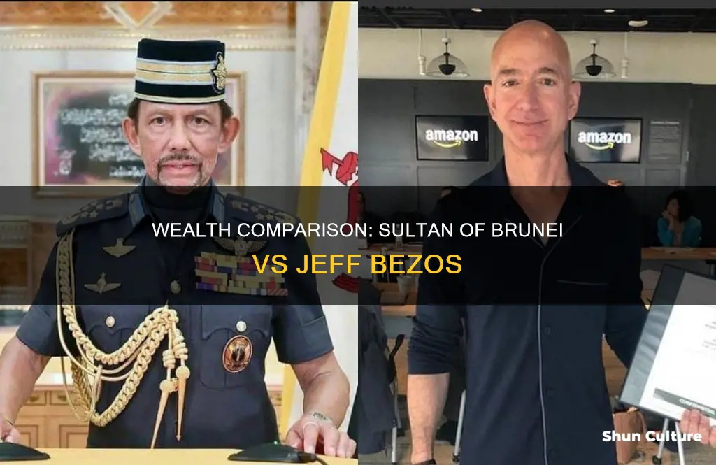 is jeff bezos richer than the sultan of brunei