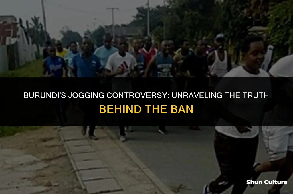 is jogging banned in burundi