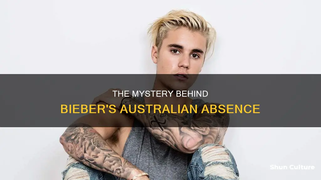 is justin bieber banned from australia