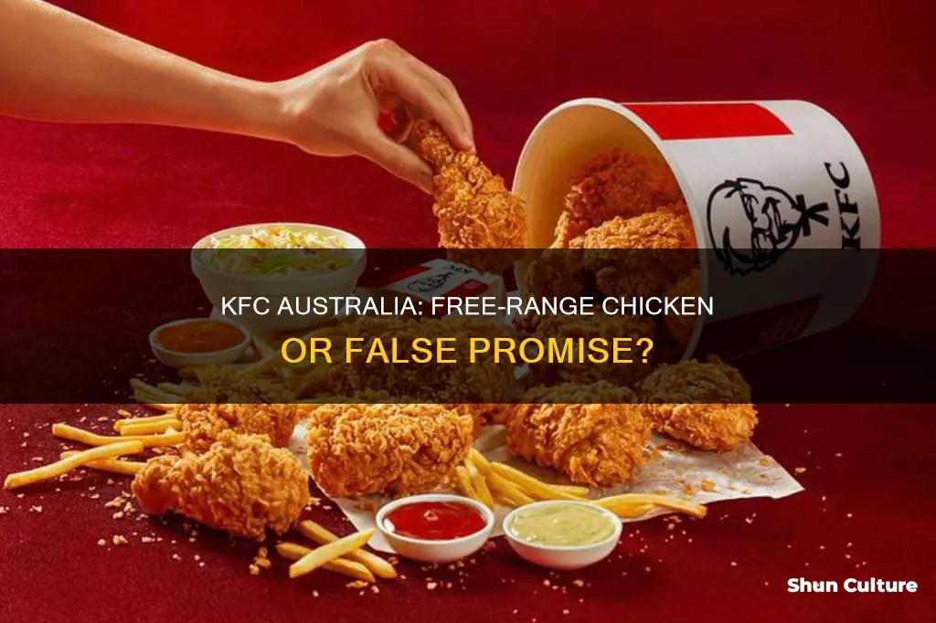 is kfc chicken free range australia