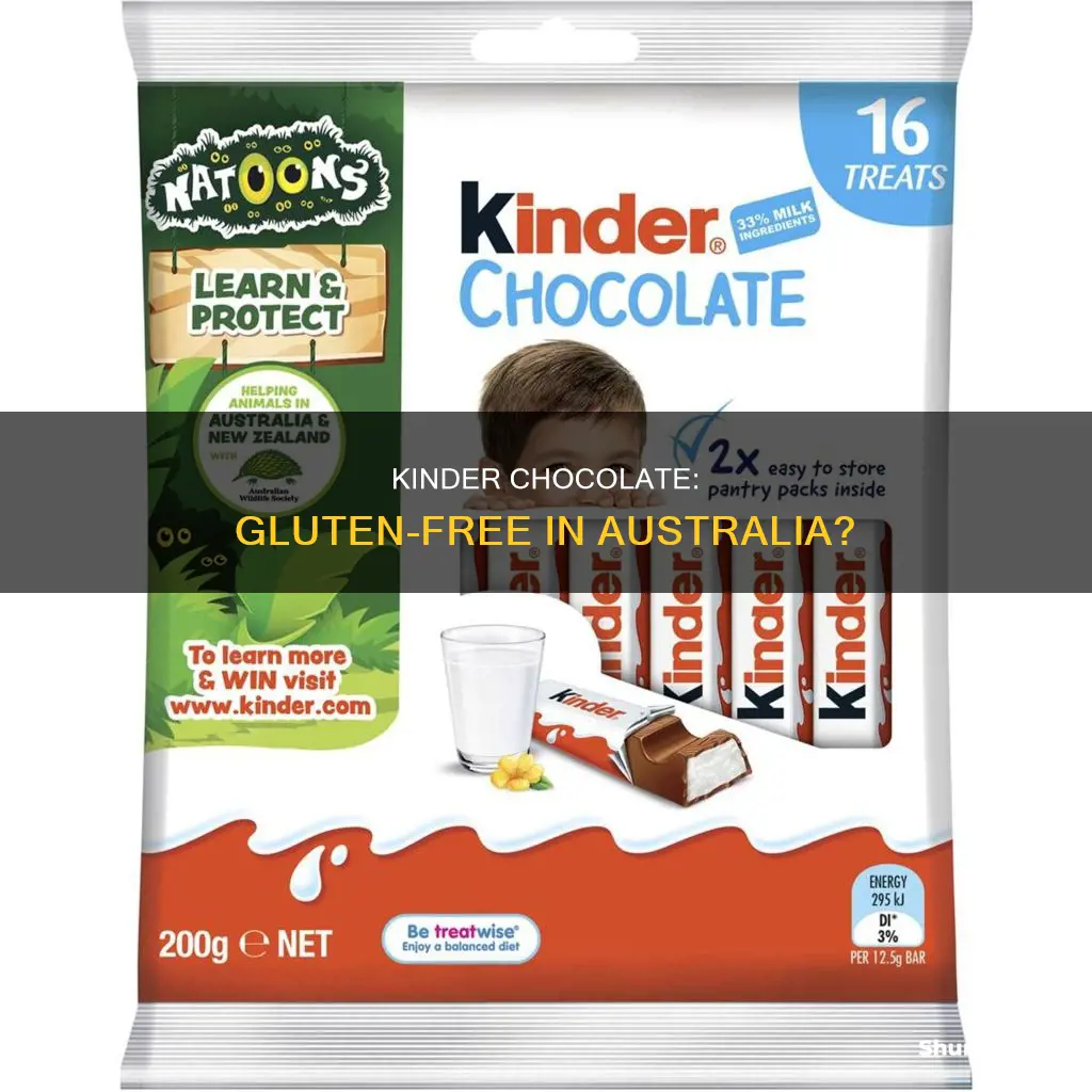 is kinder chocolate gluten free australia