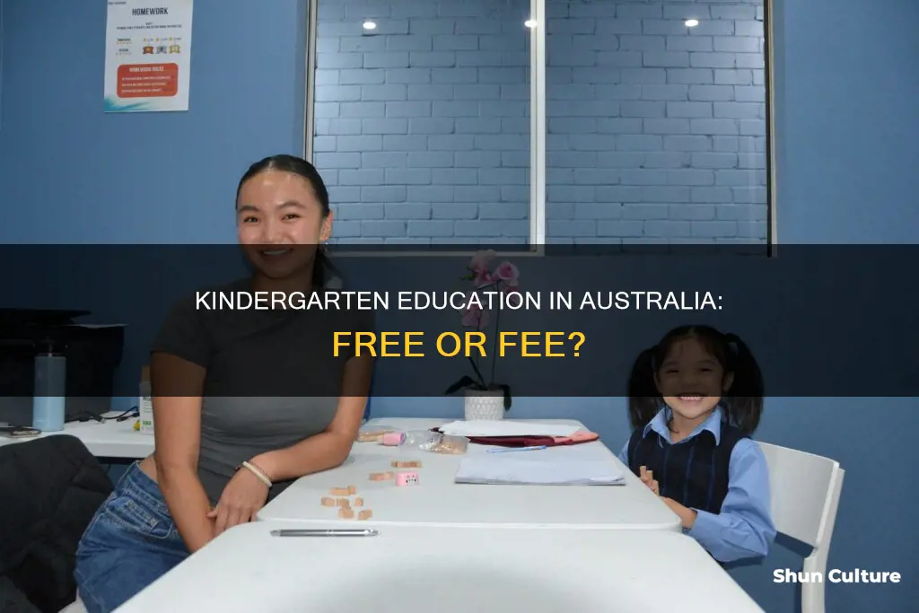is kindergarten free in australia