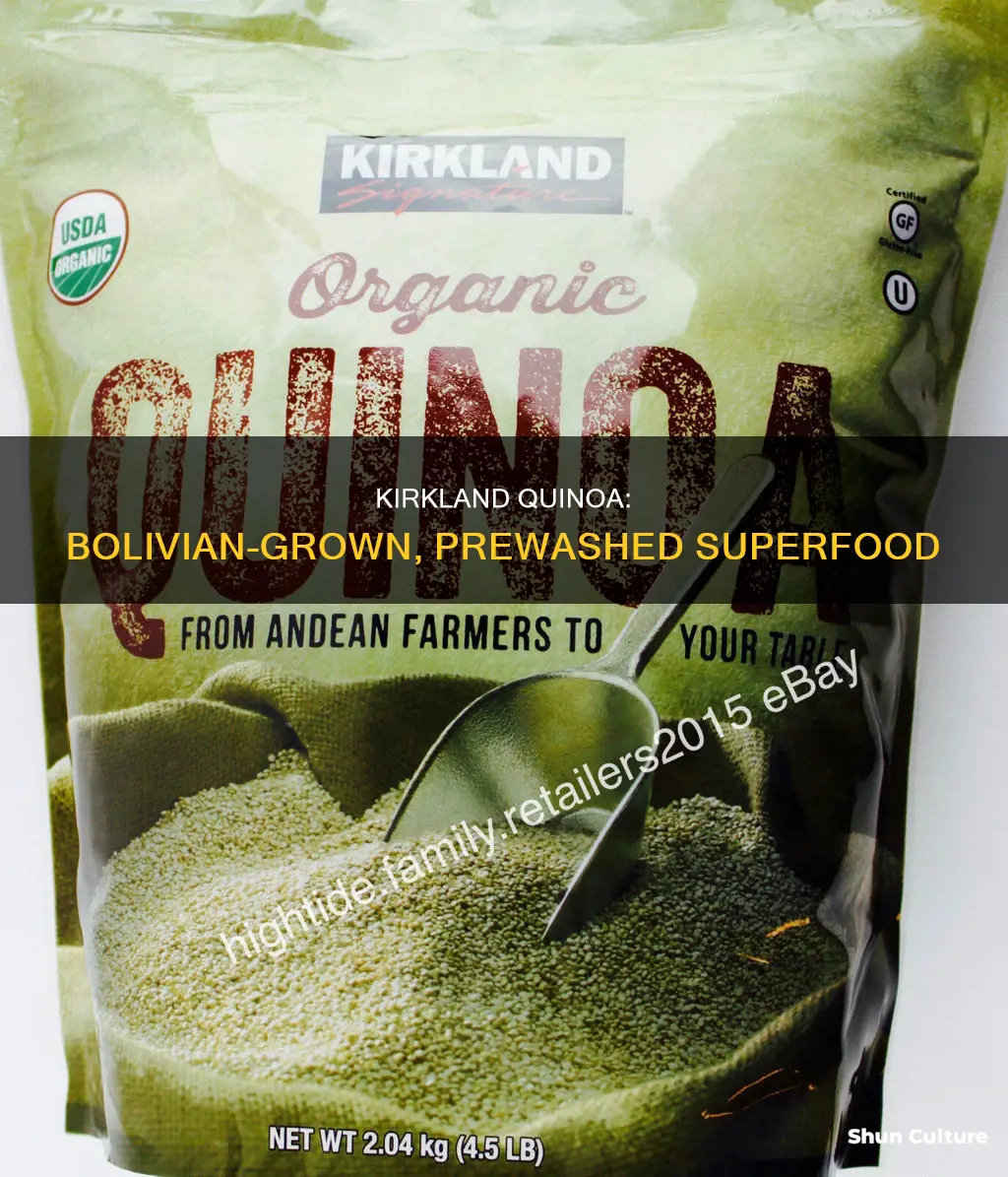 is kirkland quinoa product of bolivia prewashed