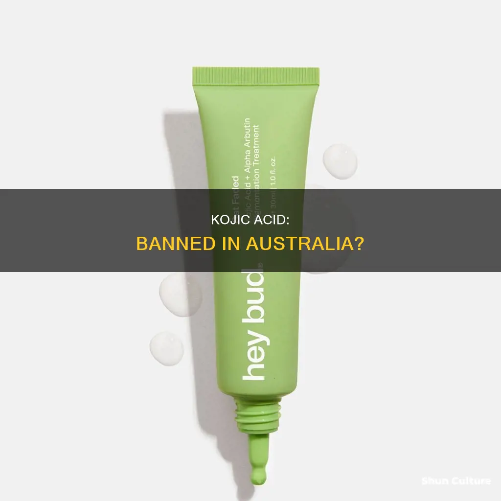 is kojic acid banned in australia