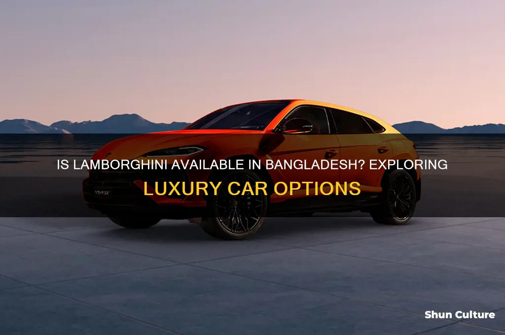 is lamborghini available in bangladesh