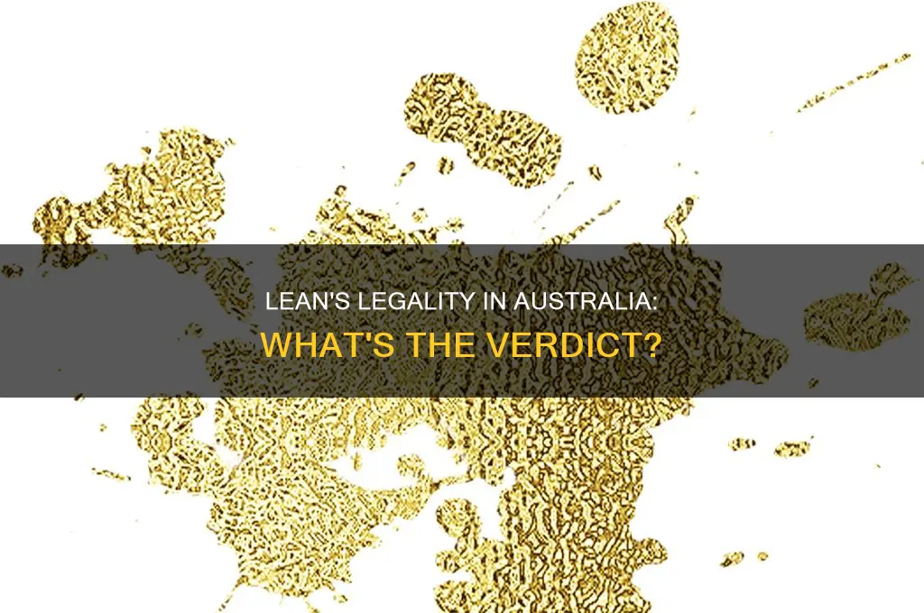 is lean illegal in australia