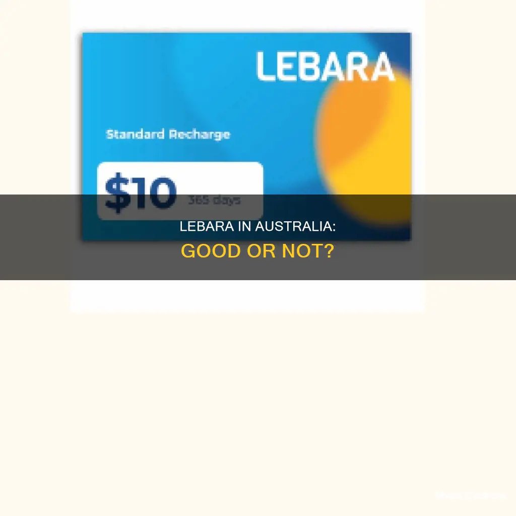 is lebara good in australia
