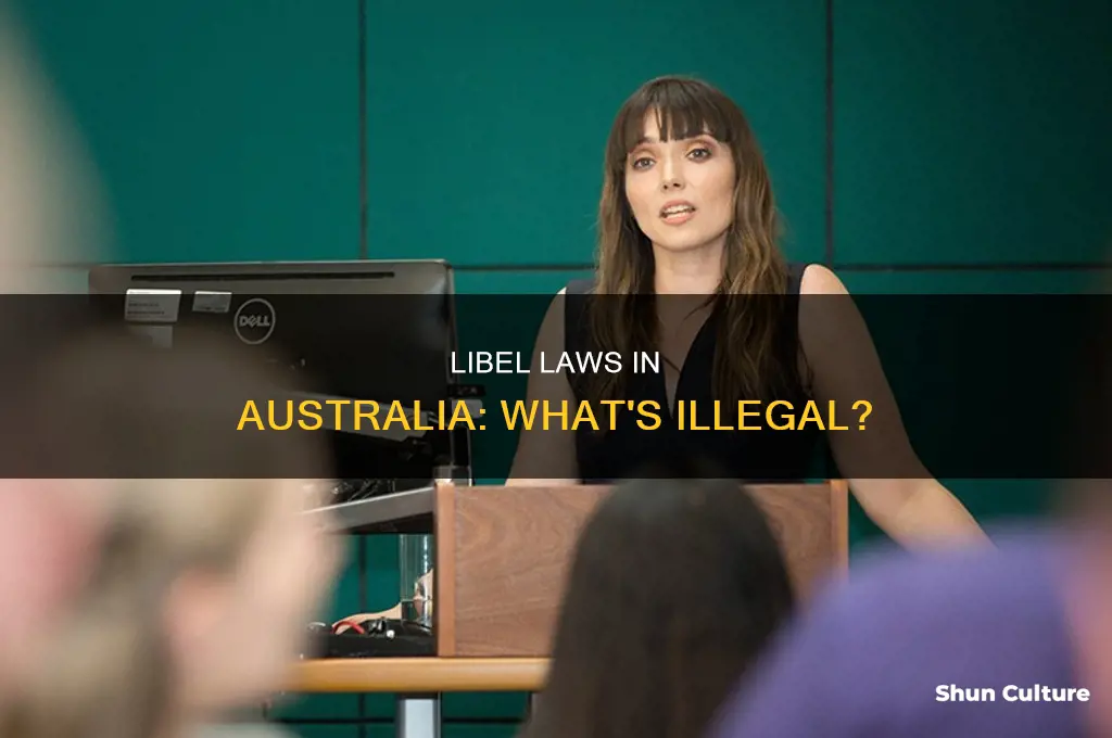is libel illegal in australia
