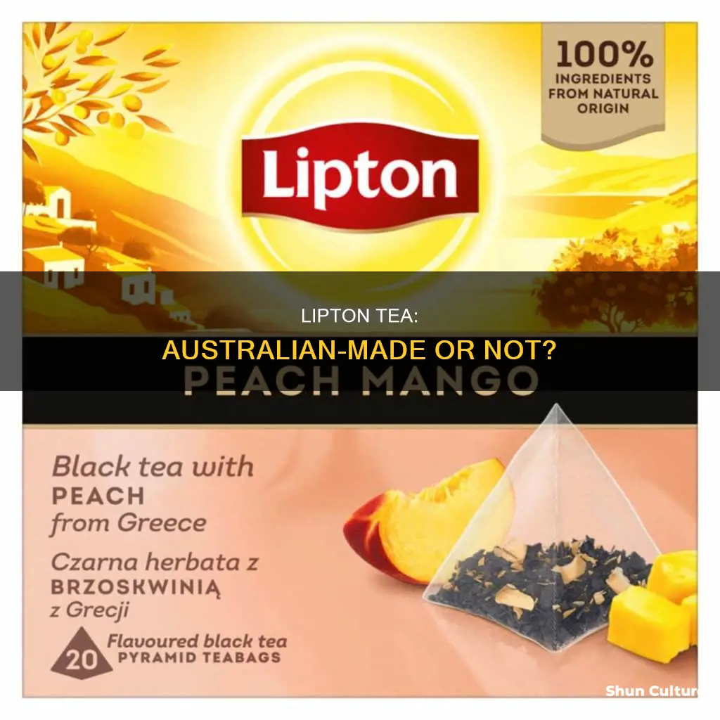 is lipton tea made in australia